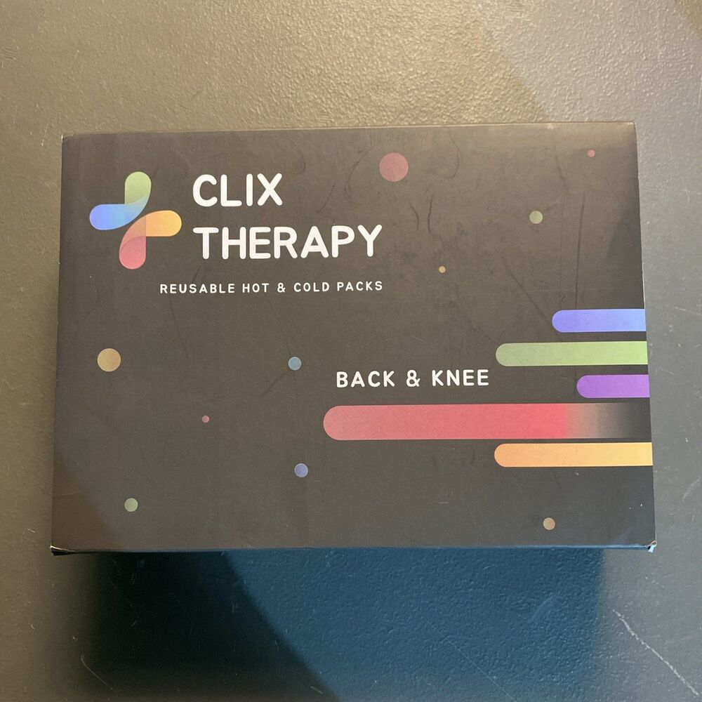 Clix Therapy Back and Knee Pain - Reusable Hot & Cold Packs Orange